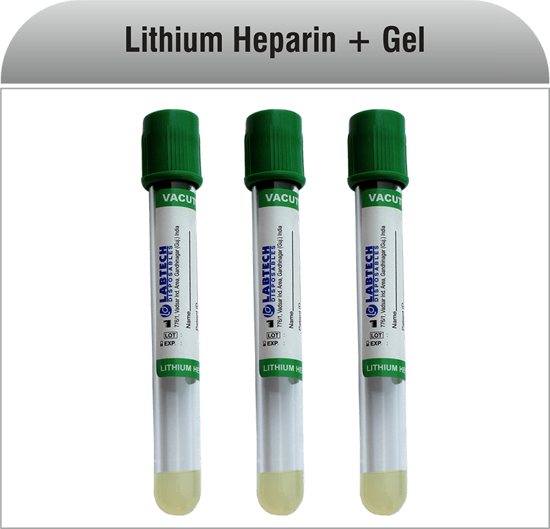 Lithium Heparin + Gel Tube