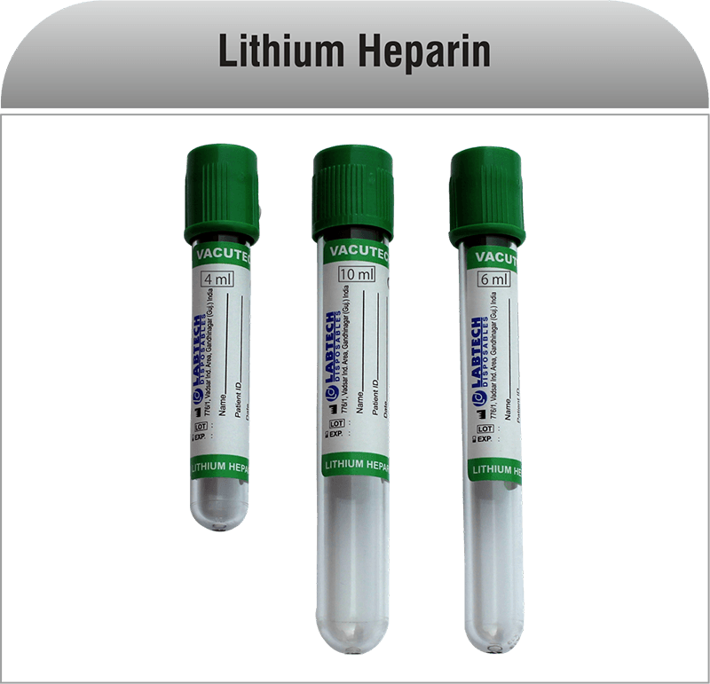 Lithium Heparin Tube